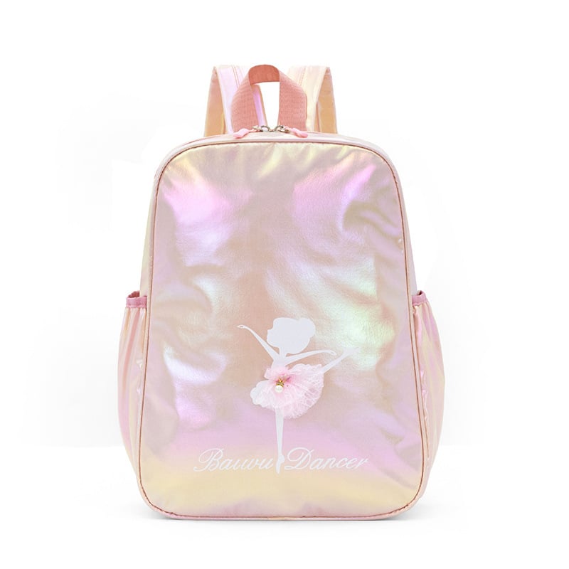 Παιδική τσάντα πλάτης για χορό με λέιζερ σχέδιο, ουδέτερο φύλο, νάιλον εξωτερικό, επένδυση πολυεστέρα, γλυκό στυλ, για νηπιαγωγείο