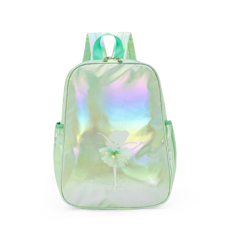 Παιδική τσάντα πλάτης για χορό με λέιζερ σχέδιο, ουδέτερο φύλο, νάιλον εξωτερικό, επένδυση πολυεστέρα, γλυκό στυλ, για νηπιαγωγείο