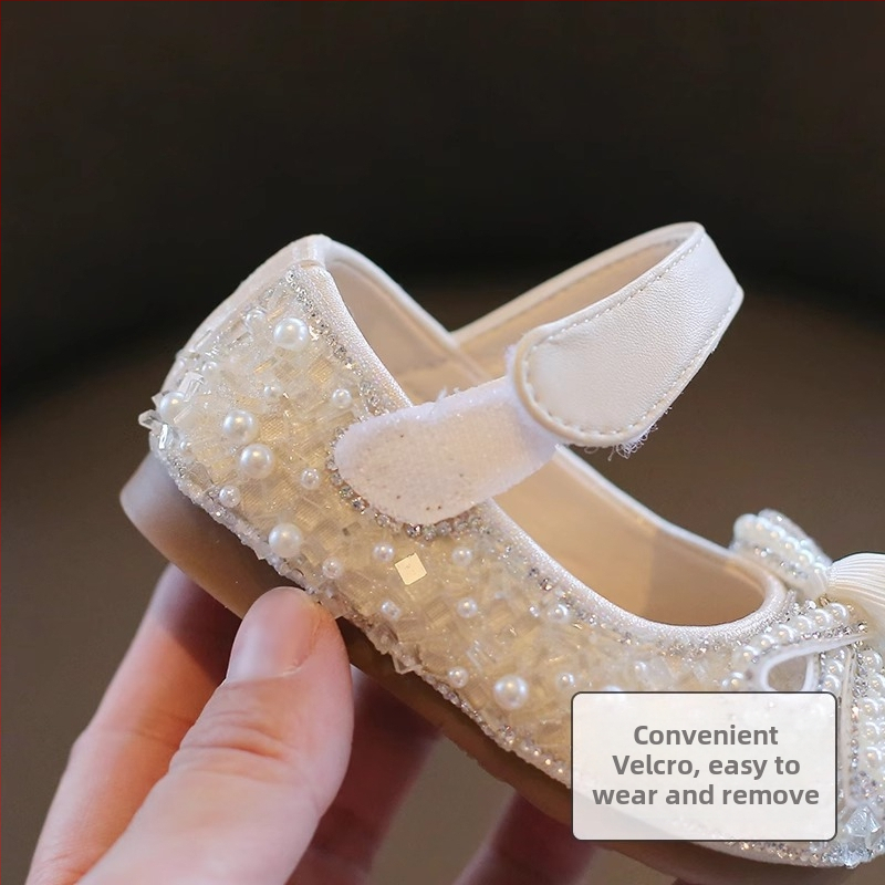 Topánky pre malé princezné — dýchajúce, protišmytické mäkká podrážka, zapínanie na suchý zips, syntetická koža, na zimu, jaru a jeseň