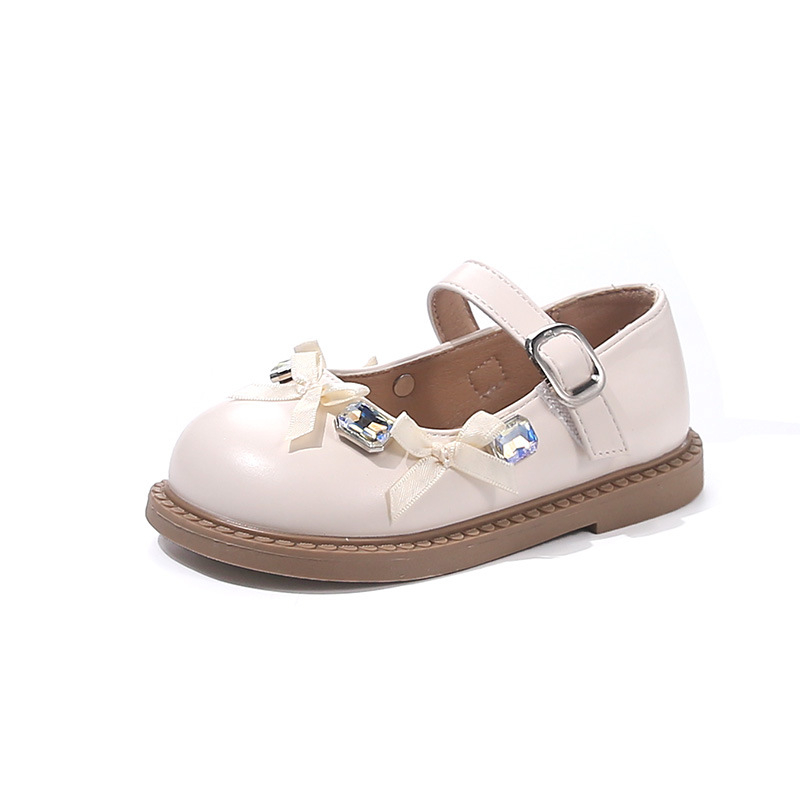 Cipele za djevojčice od PU kože, niski gornji dio, Velcro zatvarač, princes stil, za proljeće i jesen, TPR đon