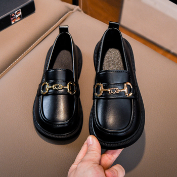 Dječje cipele za djevojčice, britanski stil, PU gornji dio, gumeni potplat, EVA ulošak (PU gornji dio, gumeni potplat, EVA ulošak, prozračan, vodootporan)