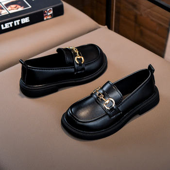 Dječje cipele za djevojčice, britanski stil, PU gornji dio, gumeni potplat, EVA ulošak (PU gornji dio, gumeni potplat, EVA ulošak, prozračan, vodootporan)