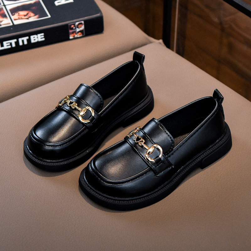 Dječje cipele za djevojčice, britanski stil, PU gornji dio, gumeni potplat, EVA ulošak (PU gornji dio, gumeni potplat, EVA ulošak, prozračan, vodootporan)