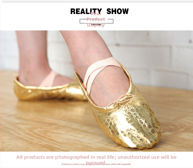 Παιδικά παπούτσια μπαλέτου unisex | σόλα από δέρμα; άνω από συνθετικό δέρμα; για μπαλέτο