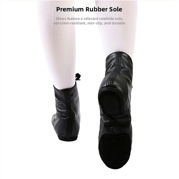 Δερμάτινα παπούτσια τζαζ για χορό με υψηλό πάνω μέρος, μαλακή σόλα, διαπνοή, ελαφριά, unisex για παιδιά