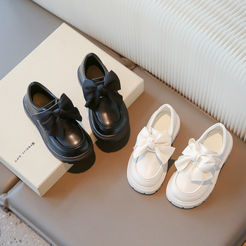 Detské PU topánky s princezenským štýlom, gumová podrážka, pre deti, vhodné na jar a jeseň