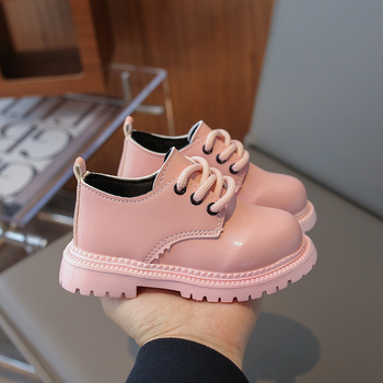 Παιδικοί loafers από PU δέρμα, αγγλικού στυλ, εμπρόσθιο ιμάντας κλεισίματος, ηλικίες 2-6 ετών