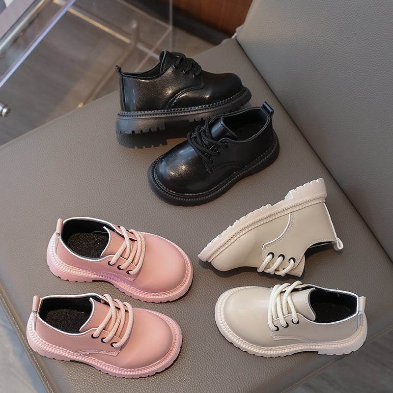 Παιδικοί loafers από PU δέρμα, αγγλικού στυλ, εμπρόσθιο ιμάντας κλεισίματος, ηλικίες 2-6 ετών