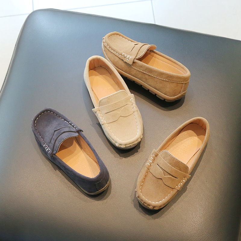 Dječje slip-on kožne tenisice za dječake, mekana potplata, korejski stil, za proljeće i jesen