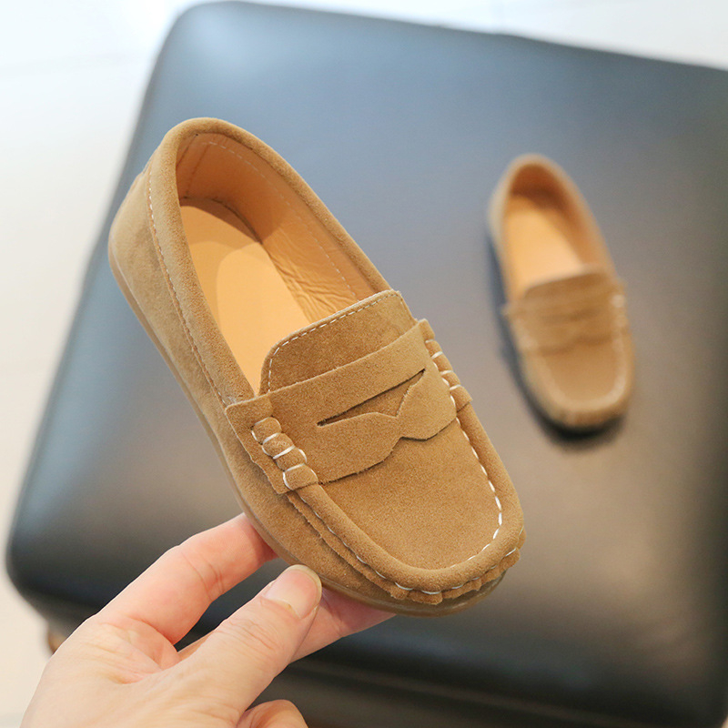 Dječje slip-on kožne tenisice za dječake, mekana potplata, korejski stil, za proljeće i jesen