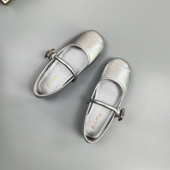 Lány Mary Jane cipők, mikroszálas felsőrész, marhacsont talp, egypántos zárás, csúszásmentes és kopásálló