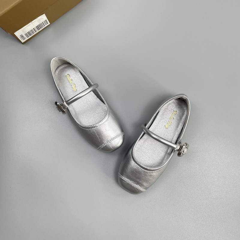 Lány Mary Jane cipők, mikroszálas felsőrész, marhacsont talp, egypántos zárás, csúszásmentes és kopásálló