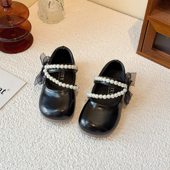 Lányoknak PU bőrből készült cipő, Koreai stílus, 1–12 éveseknek, Női, Raktáron