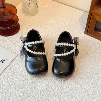 Lányoknak PU bőrből készült cipő, Koreai stílus, 1–12 éveseknek, Női, Raktáron