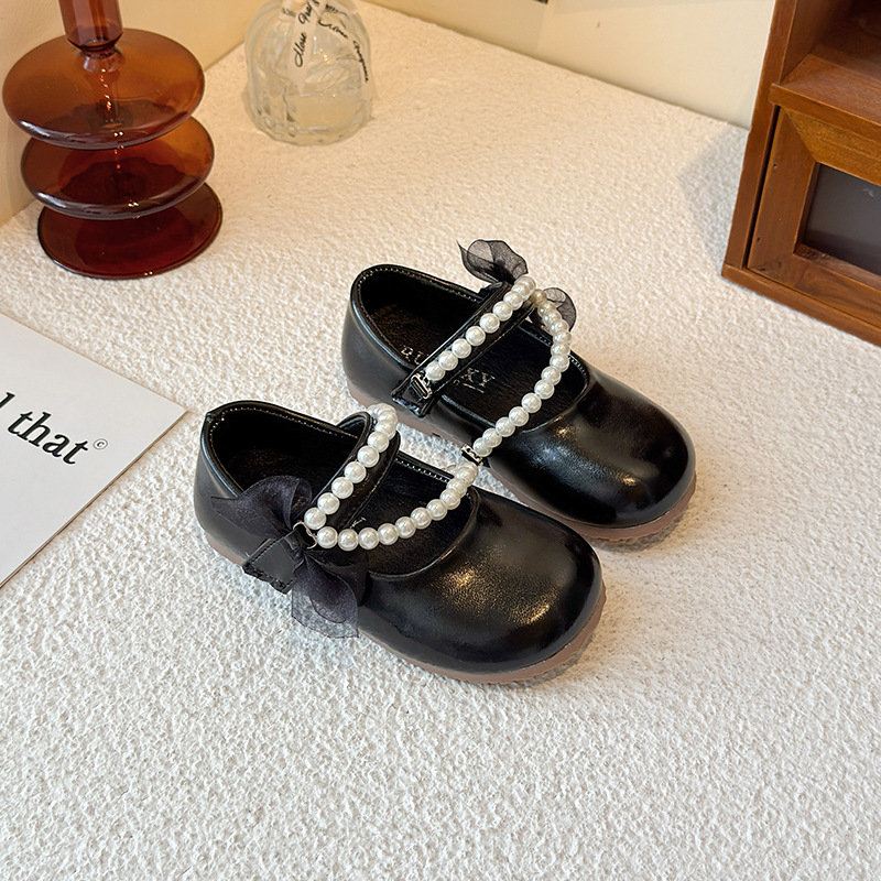 Lányoknak PU bőrből készült cipő, Koreai stílus, 1–12 éveseknek, Női, Raktáron