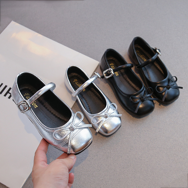 PU bőrű gyerekcipő lányoknak, alacsony felsőrész, gumírozott talp, Velcro zárás, 7–16 éveseknek