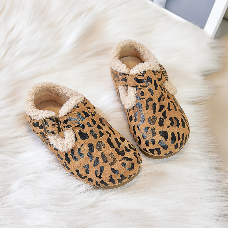 Gyerekeknek nubuk bőr cipő Velcro-zár, gumírozott talp, pamut bélés, koreai stílus