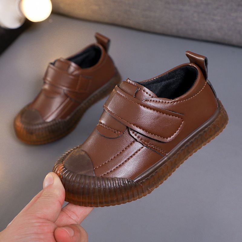 Fiúknak készült magas szárú cipő mikroszálas felsőrésszel, Velcro-zárás, PVC talp, téli használatra