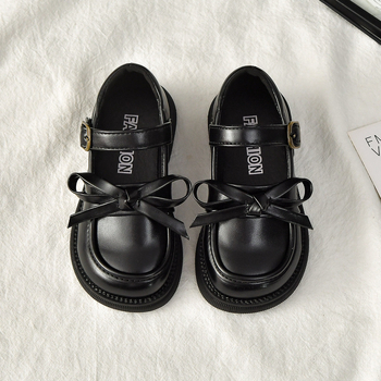 Lányoknak szóló hercegnő cipő Velcro-zárással, csíkos PU felülettel, alacsony profilú, gumitalp