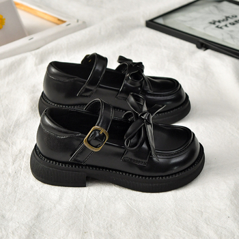 Lányoknak szóló hercegnő cipő Velcro-zárással, csíkos PU felülettel, alacsony profilú, gumitalp