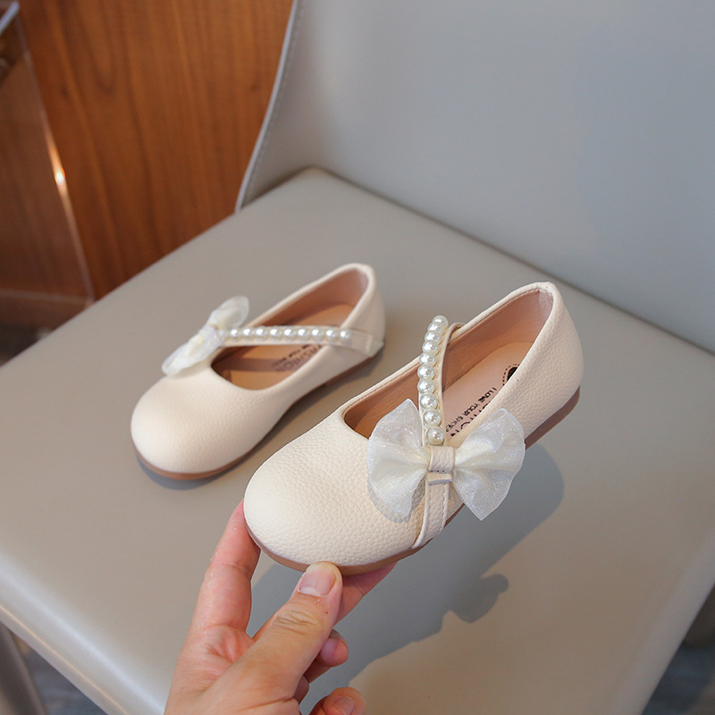 Lányoknak szóló PU bőrcipő, koreai stílus, Velcro-zárás, alacsony felső rész, gumírozott talp