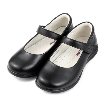 Mary Jane gyerekcipő lányoknak - Felsőrész: marhabőr, Velcro-zárás, TPR talp, Egyszínű modell