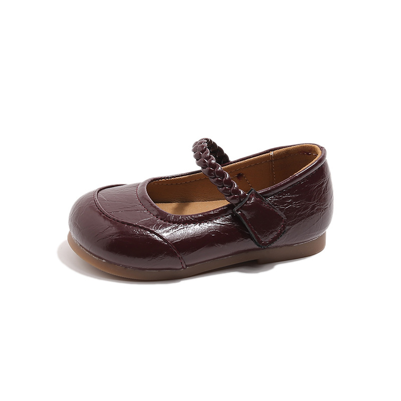 Dječje Mary Jane cipele s Velcro zatvaranjem, gornji dio od sintetičke kože, gumena potplat, niski kroj, za sve sezone, unisex