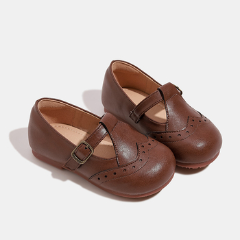 Dječje cipele za djevojčice u stilu Vintage British: gornji materijal mikrofiber, uložak od prirodne kože, gumena podstava, Velcro kopča, niski profil, prozračne, protuklizne