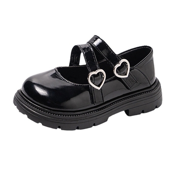 Mergaitei Mary Jane batai, PU viršus, sagties užsegimas, tinklo vidus, audinio įdėklas, gumos padas, koledžo stilius, pavasaris 2024