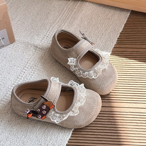 Dječje Mary Jane cipele s Velcro zatvaračem, PU gornji dio i ulošak, gumena potplata, proljeće-jesen, uzrast 4–6 godina