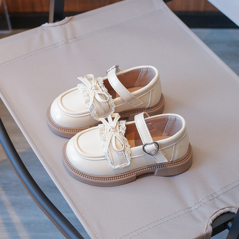 Mergaitėms princesės loaferiai - viršutinė dalis iš sintetinės odos, Velcro užsegimas, PU vidinė danga ir įdėklas, TPR padai