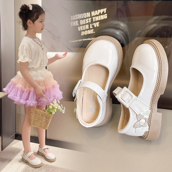 Mergaitei PU odiniai bateliai, britiško ir koledžo stiliaus; viršus PU, įdėklas PU, vidpadis PU, padas PVC