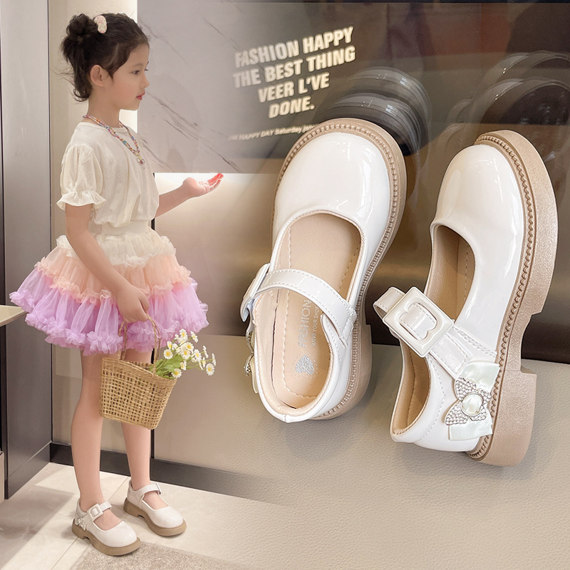 Mergaitei PU odiniai bateliai, britiško ir koledžo stiliaus; viršus PU, įdėklas PU, vidpadis PU, padas PVC