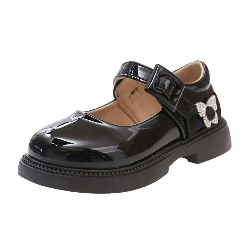 Mergaitei PU odiniai bateliai, britiško ir koledžo stiliaus; viršus PU, įdėklas PU, vidpadis PU, padas PVC