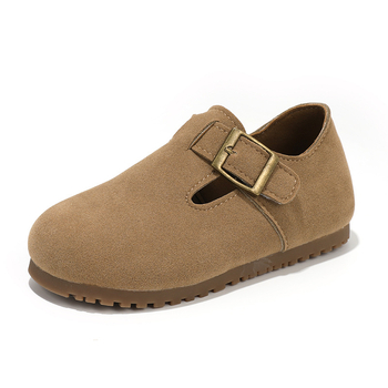 Dječje cipele u stilu Birkenstock, gornji dio od PU, mekana potplata, za djevojčice, jesensko-zimske svakodnevne cipele