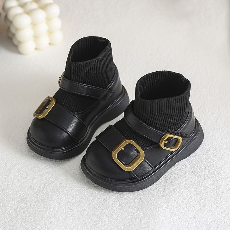 Set kožnih dječjih cipela i čarapa za djecu 0–6 godina, stil princeze, mekana potplat, unisex