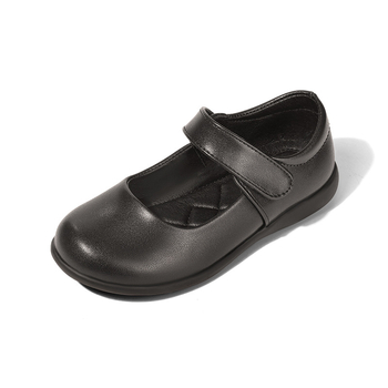 Dječje kožne cipele za princeze, mekana potplata, prava koža, crne, britanski stil, cipele za nastupe djeci