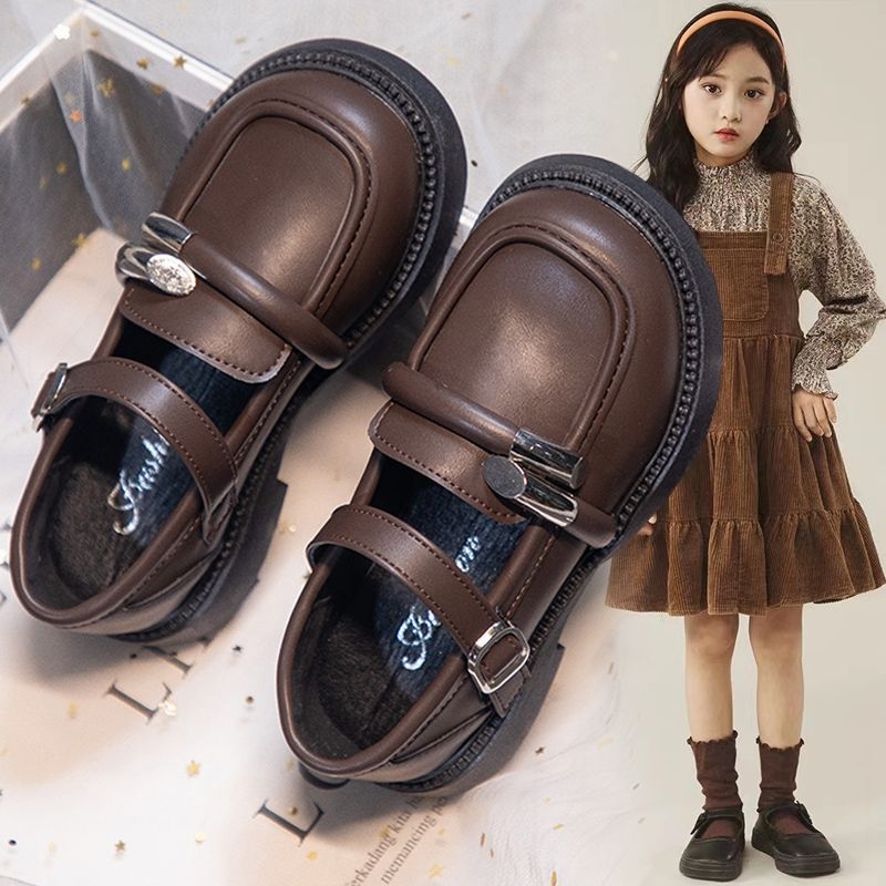 Mergaitėms skirti bateliai su princesės stiliumi, žemo profilio, apvaliu nosimi, mikropluošto viršus, Velcro užsegimas