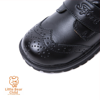 Master Bear dječje cipele od prave kože, britanski stil, kopčanje Velcro trakom, gumom potplat, prozračne, protuklizne