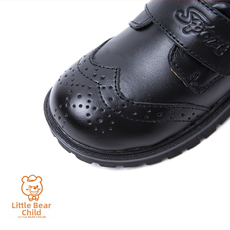 Master Bear dječje cipele od prave kože, britanski stil, kopčanje Velcro trakom, gumom potplat, prozračne, protuklizne