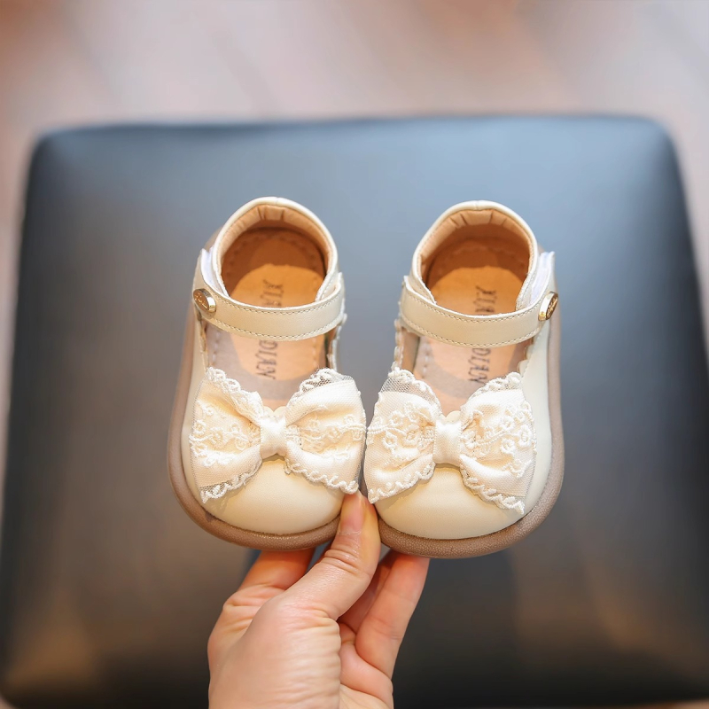Cipele za bebe djevojčice - PU gornji dio, gumeni đon, Velcro zatvaranje, niski gležanj, protuklizno