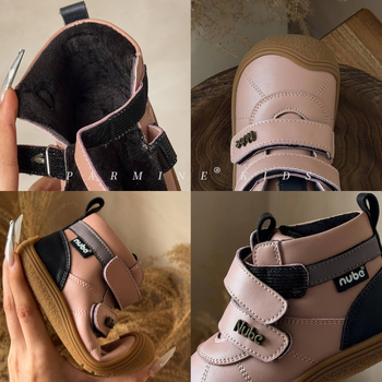 Unisex Martin cipele s Velcro zatvaranjem, kožni gornji dio, gumena potplat, tople zimske cipele za djecu 1-6 godina