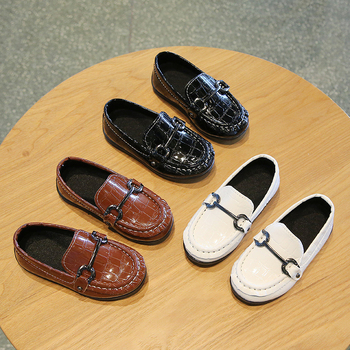 Dječji kožni loafersi slip-on, unisex, niski profil, prozračna mrežasta unutrašnjost, TPR potplat, pogodni za proljeće i jesen