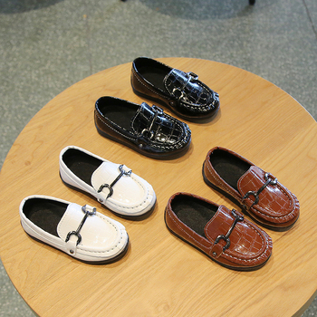 Dječji kožni loafersi slip-on, unisex, niski profil, prozračna mrežasta unutrašnjost, TPR potplat, pogodni za proljeće i jesen