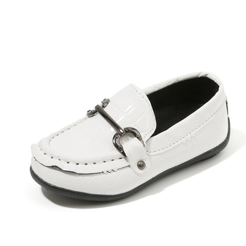 Dječji kožni loafersi slip-on, unisex, niski profil, prozračna mrežasta unutrašnjost, TPR potplat, pogodni za proljeće i jesen