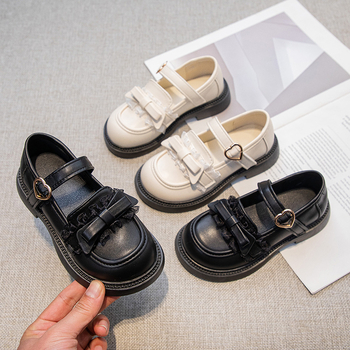 Lány Mary Jane cipő PU bőrből, Velcro zár, alacsony felső rész, vízálló, belső talp műbőr