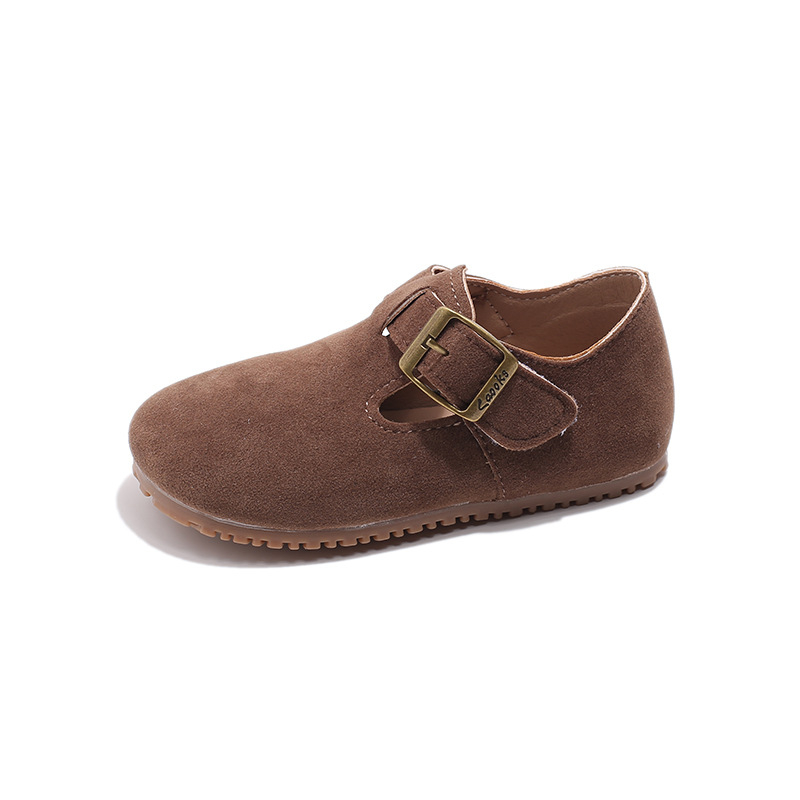 2025 Dječje cipele u Birkenstock stilu, mekana potplata, niski gornji dio, korejski stil, izgled kože
