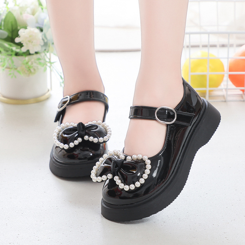 Lányoknak szóló hercegnő-stílusú cipő, felső rész mikrofszövet? Velcro-zárás, PU talpbetét, összetett talp, vízálló