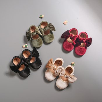 Velúr Mary Jane cipők lányoknak — alacsony felső rész, Velcro-zár, légáteresztő, csúszásmentes gumitalp, textil bélés, hercegnő stílus, tavasz és ősz