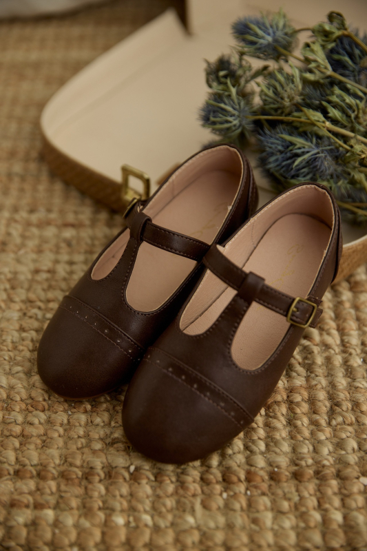 Francuski stil retro Mary Jane tenisice za djevojčice, s T-trakom i Velcro zatvaranjem, niski kroj, gornji dio od sintetičke kože, za djecu od 1 do 6 godina